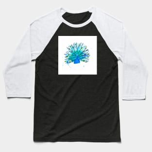 Watercolor Peacock Baseball T-Shirt